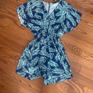 Gibson gibsonlook Hi, Sugarplum 24-hr romper blue small NWT
